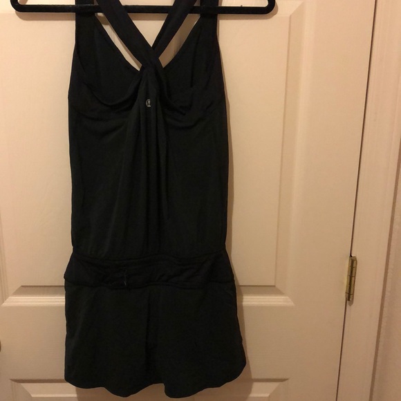 Lululemon Run For Your Money Black Romper, Size 2 - Picture 2 of 7
